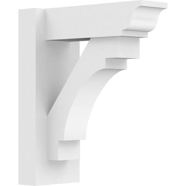 Ekena Millwork Merced Architectural Grade PVC Outlooker with Traditional Ends, 5"W X 12"D X 14"H OUTP05X12X14MRC01 - main